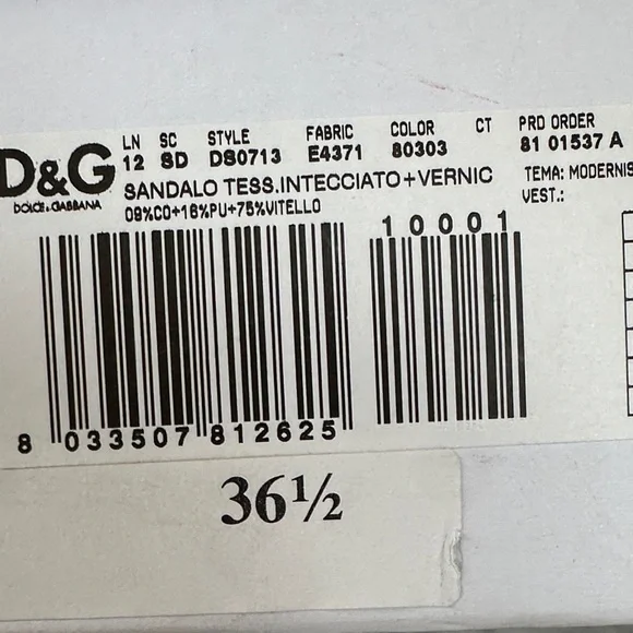 D&G Red Open-Toe Heels - Picture 6 of 6